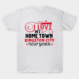 I love Kingston City New York T-Shirt